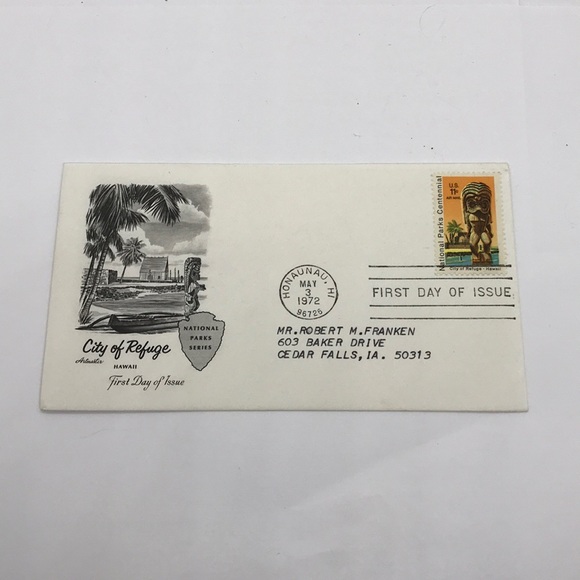 Vintage Other - 1972 1st Day of Issue City of Refuge, HI Natl Park